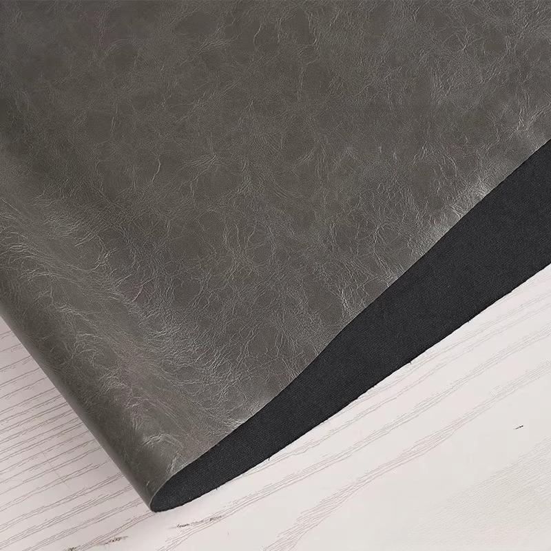 100x138cm PU Deri Kumaş Parlak Yumuşak Deri Yağlı Mumlu Deri Tasarımcı Su Geçirmez Kendin Yap Dikiş Ceket Pantolon Trend Giysiler İçin