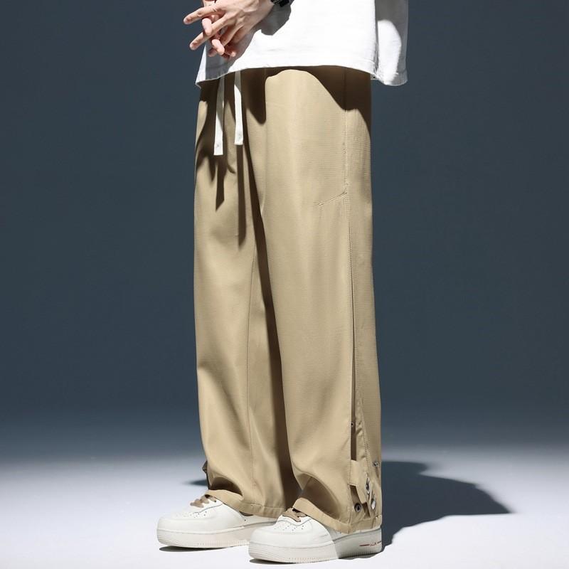 Neue Sommer Sporthose Herren Locker Eisseidenhose Jugend Weitbein Freizeithose