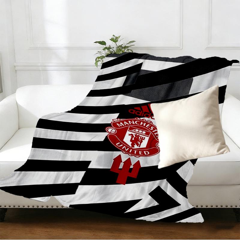 Manchester United F.C Print Blanket - Soft & Comfortable, for Bedroom, Travel, Sofa, Home Decoration - Birthday Christmas Gift for Friend
