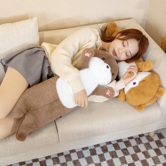 80cm Exquisite Cozy Touch Decorative Plush Pillow Stuffed Animal Otters Doll Toy Throw Birthday Gift