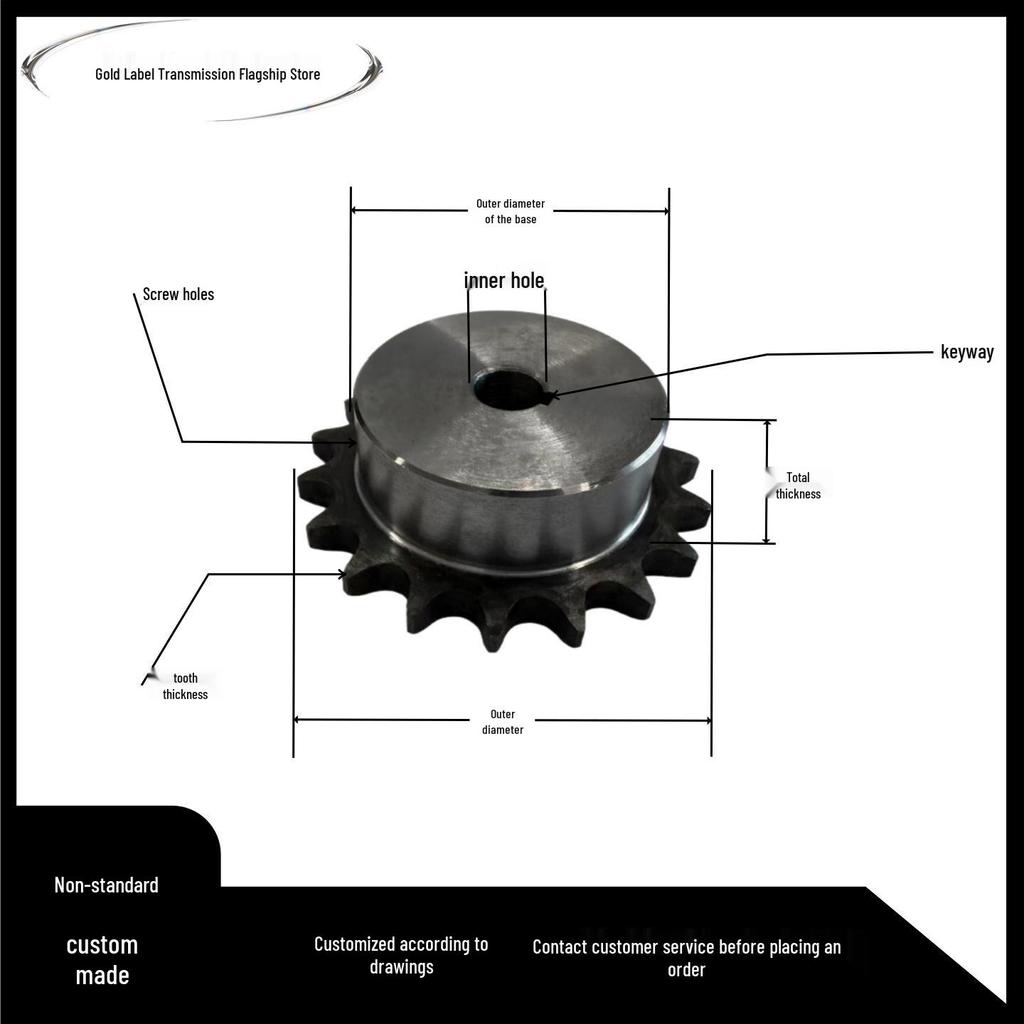 Custom 5-Point 10A Sprocket and Gear Chain Combo Collection