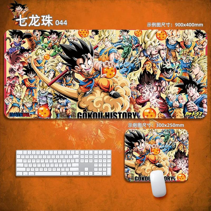 Anime Mauspads Drachenball Leder-Mauspad Nachhaltig Kleiner Junge Handgelenkstütze Tastaturunterlage Tischmatte Son Goku Animation Dekorative Tischdecke