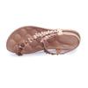 Foreign trade Bohemian sandals women's shoes clip on feet summer new style clip on toe flower flat shoes flat heel