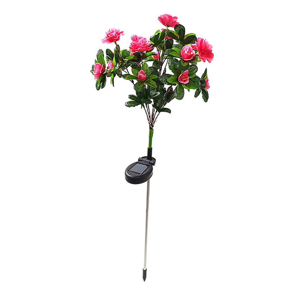 Solar Stake Light Simulation Flower IP55 Waterproof Decorative LED Stake Lamp for Garden Courtyard
