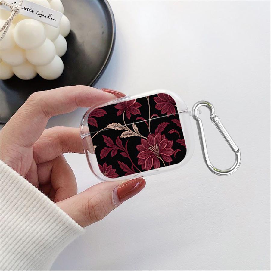 Case For Airpods 3 Pro2 Pro Pro3 2 4 1 Clear Earphone Cases Cover Retro Little Flower