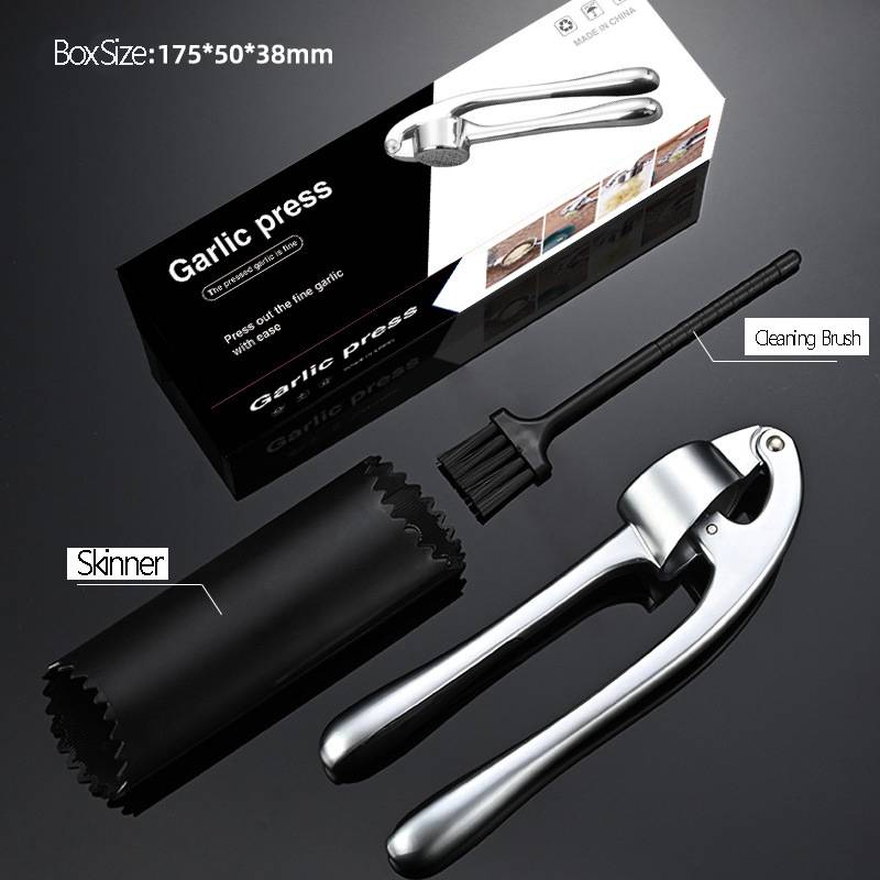 Premium Garlic Press Stainless Steel Garlic Mincer Easy CleanManual Garlic Press Professional Garlic Mincer Grinder Kitchen Tool
