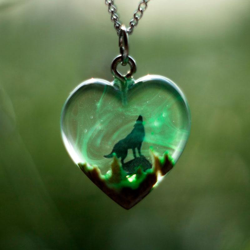 Wolf Necklace Animal Mens Jewellery 