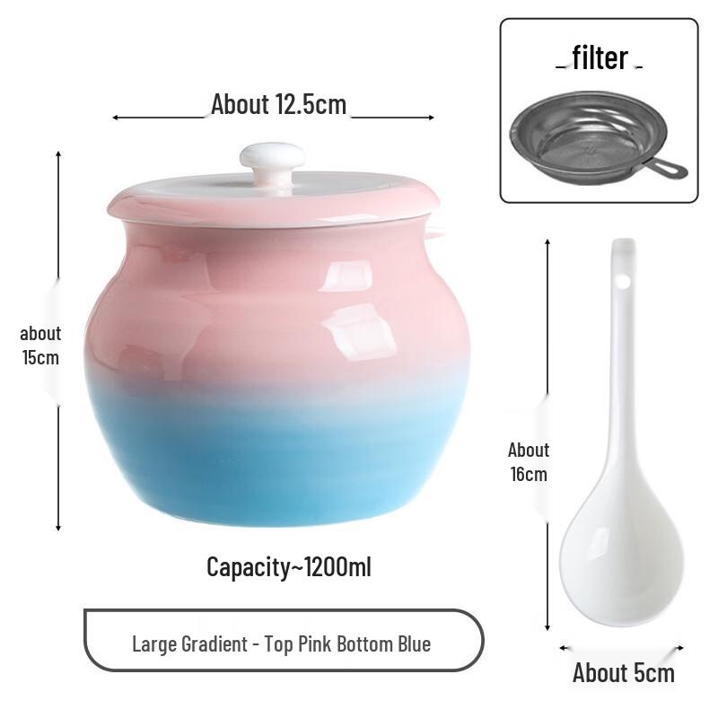 ZISIZ Gradientowy Ceramiczny Słoik do Przechowywania