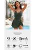 Women's Slimming Cross-Back Multi-Color One-Piece Swimsuit