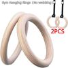 2 Stuks Heavy Duty Fitness Hoep Massief Hout Pull-up Trainingsringen Gym Hangende Ringen Calisthenics