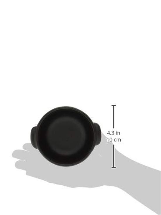 Banko Ware Gratin Small for One Diameter Black Black Oven Open Flame Microwave Dishwasher Made In Japan 11158 Dish, Size, Person, Approx. 10cm, Glaze,