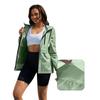 Damen faltbarer Regenmantel schmal geschnitten Windbreaker Jacke für Outdoor Reisen