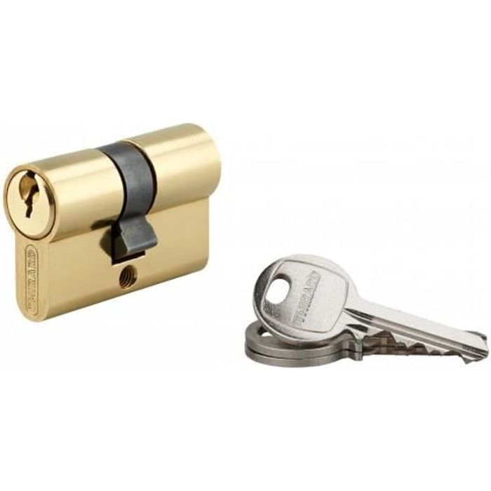 Cylindre De Sécurité Thirard - 20 X 20 Mm - 5 Goupilles - 3 Clés Incluses