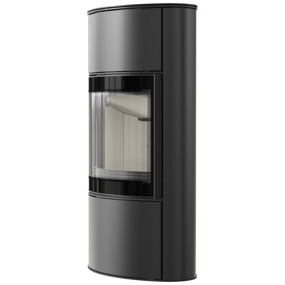 Wood burning steel stove KRATKI BJORN/W Ø 150 8 kW