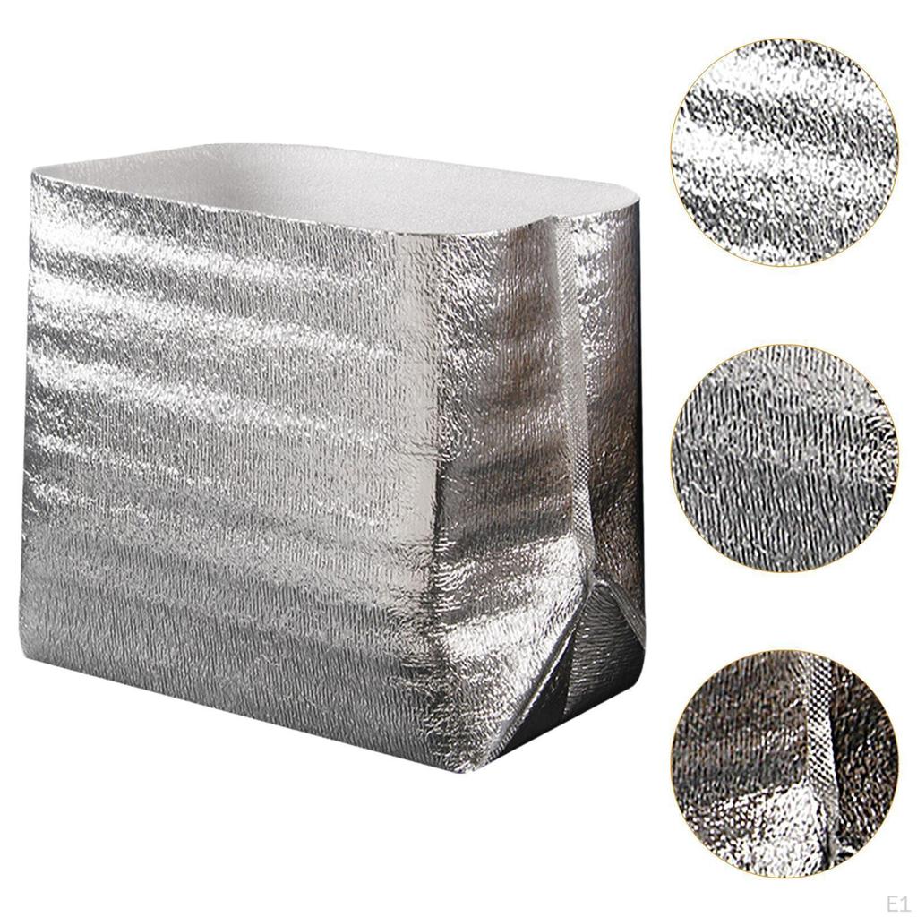 3mm Aluminum Foil Insulated Thermal , Multifunctional Leakproof Lightweight Picnic Camping Tote Bag,
