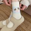 Australian Velvet Socks Female Cartoon Puppy Confinement Socks Thickened Warm Cute Home Floor Sleeping Socks
