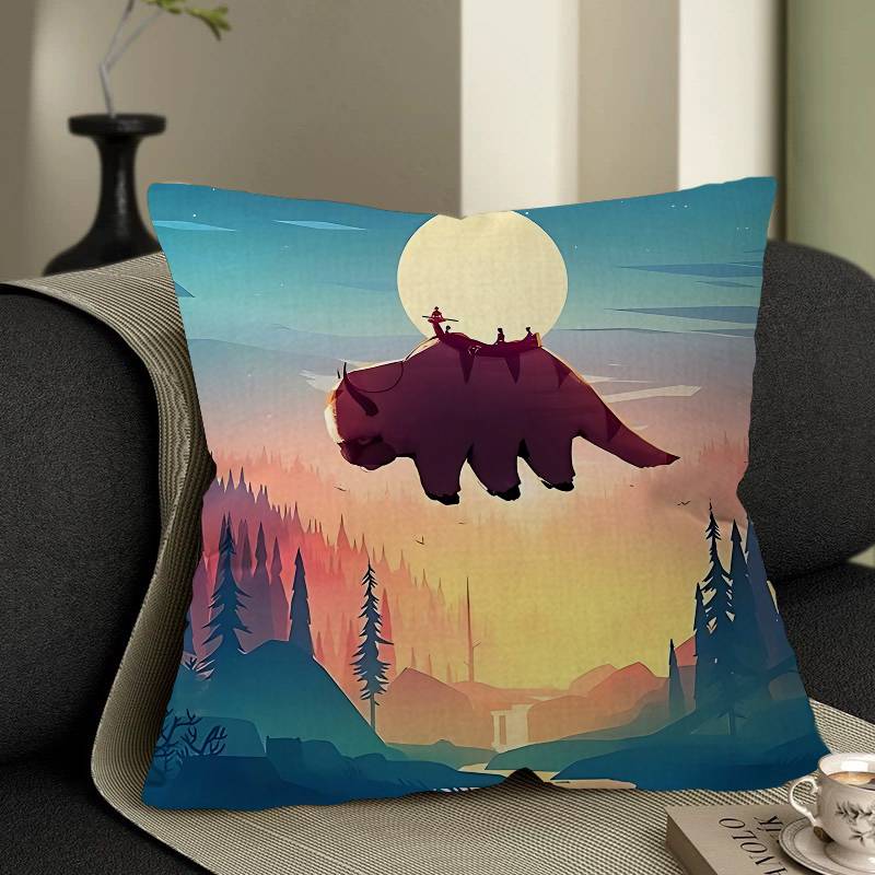 

А-Аватар-Последний Маг ВоздухаС Персонализированная Фотография Текст Домашние Декоративные Подушки Бытовые Подарки 45x45см 12x12Inch