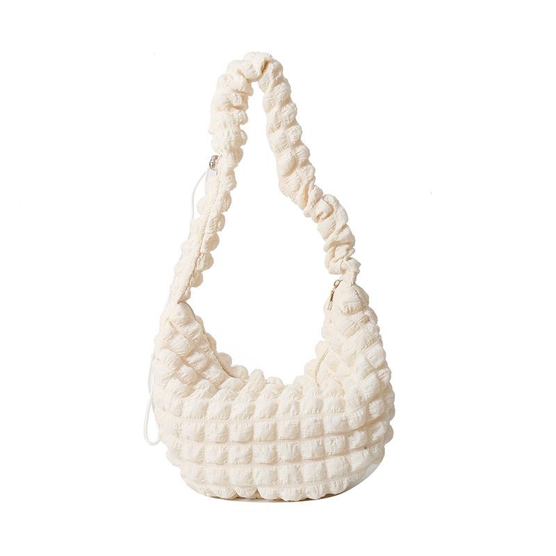 Today's Fashion Women's Bags, Niche Pleated Bags Women's Shoulder Underarm Bags, Portable Puff Bags
