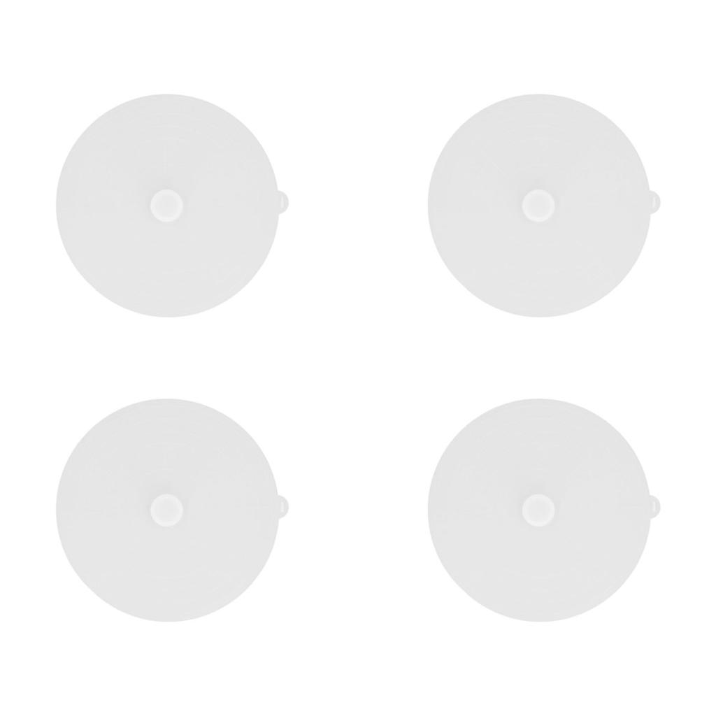 4 Stück 23cm Silikondeckel Wiederverwendbare Hitzebeständige Silikonabdeckung für Tasse Schüssel Teller Mikrowellengeeignet Spülmaschinenfest