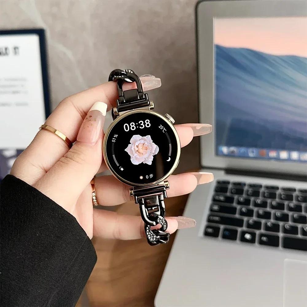 20 22 18mm tenký nerezový řemínek pro Huawei GT 5 4 41mm 3 Pro 43mm 46mm Řemínek pro Samsung Galaxy 7 6 40 44mm Dámský náramek