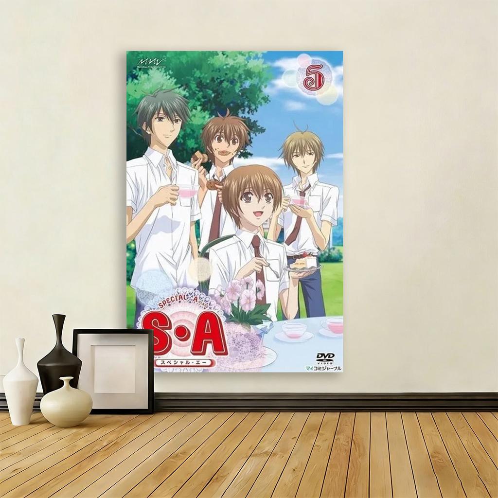 SA Special A Class Anime Tapestry School Uniform Group Poster Wall Hanging Otaku Bedroom Decor Flat Print
