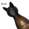 Modern Animal Light Hollow Mesh Cat Table Lamp, 3D Printed Kitten Night Light, Nursery Bedside Desk Lamp for Bedroom Living Room Home Decor