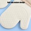 2Pcs Silicone Oven Mitts High Temperature Kitchen Gloves Non-Slip Silicone Lined Oven Gloves Machine Washable Kitchen Gloves for Baking Grilling