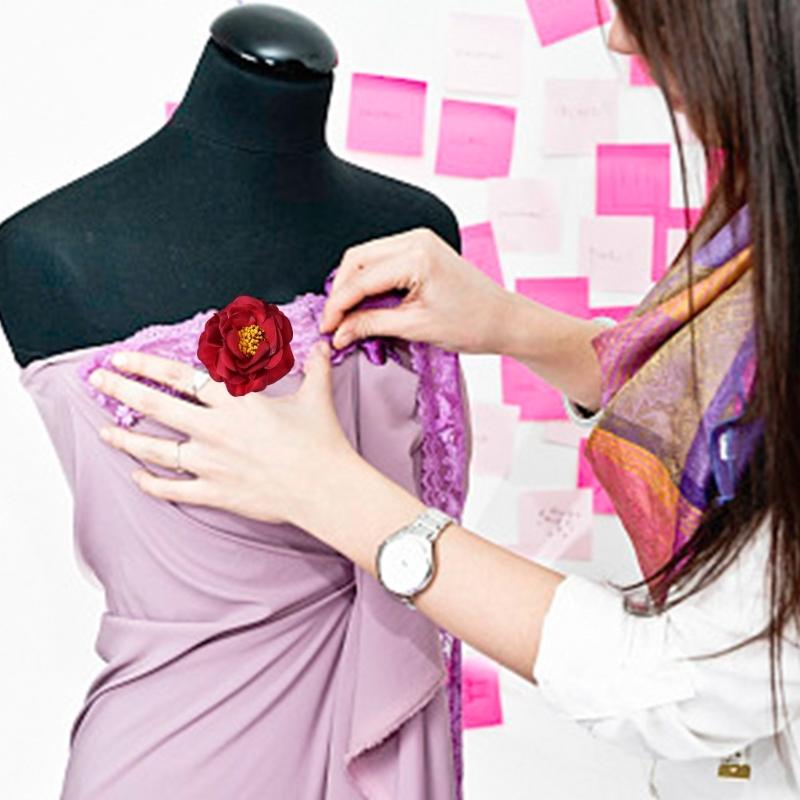 10Pcs Artificial Flower Head Small Flower Head For Wedding Flower Arrangements Sewing Craft Clothing Cake Top Decoration