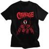 Custom Venom Carnage Tshirts for Men Short Sleeve Print T Shirt Fashion Classcial T-shirt Slim Fit 100% Cotton Tee Tops Clothes