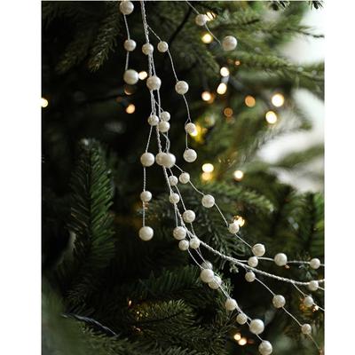 Crystal Imitation Pearl Chain Christmas Pendants New Year Creative Xmas Tree Ornaments Pendant Hanging Ornament