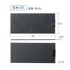Sanwa Direct Keyboard Mat, 32cm Wide x 14.5cm Deep, Felt, Quiet, Non-Slip, for Tenkeyless Keyboards, Small, Compact, Gray, 200-KBMAT1DGY-S