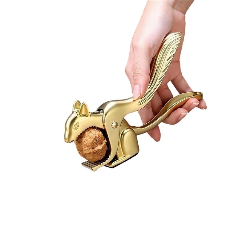 

A96I-Walnut Cracker Sheller Opener Multi-Function Squirrel Shape Quick Pine Pecan Hazelnut Plier Almond Nut Pecan Nutcracker