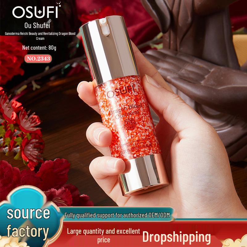 Oushufei Rejuvenating Ganoderma Face Cream: Anti-Wrinkle, Firming, Hydrating & Moisturizing with Dragon Blood.