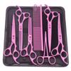 Pet Grooming Scissors Purple Dragon Japan Stainless Pink Curved Scissors For Dogs Dog Thinning Scissors Pet Chunker Shears Z3003