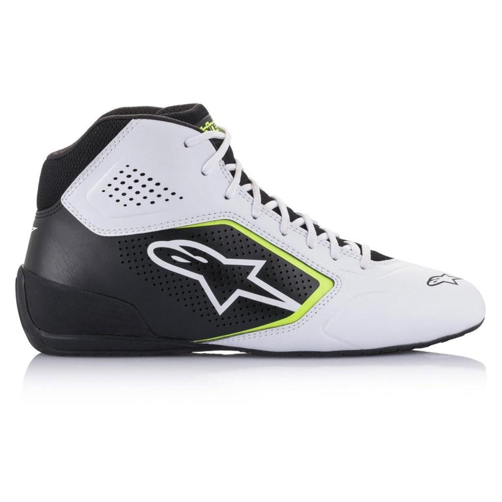 Alpinestars TECH-1 K ST V2 Kart Shoes, White/Blue/Yellow, 7.5 (Product Code: 2711521-215-7.5)