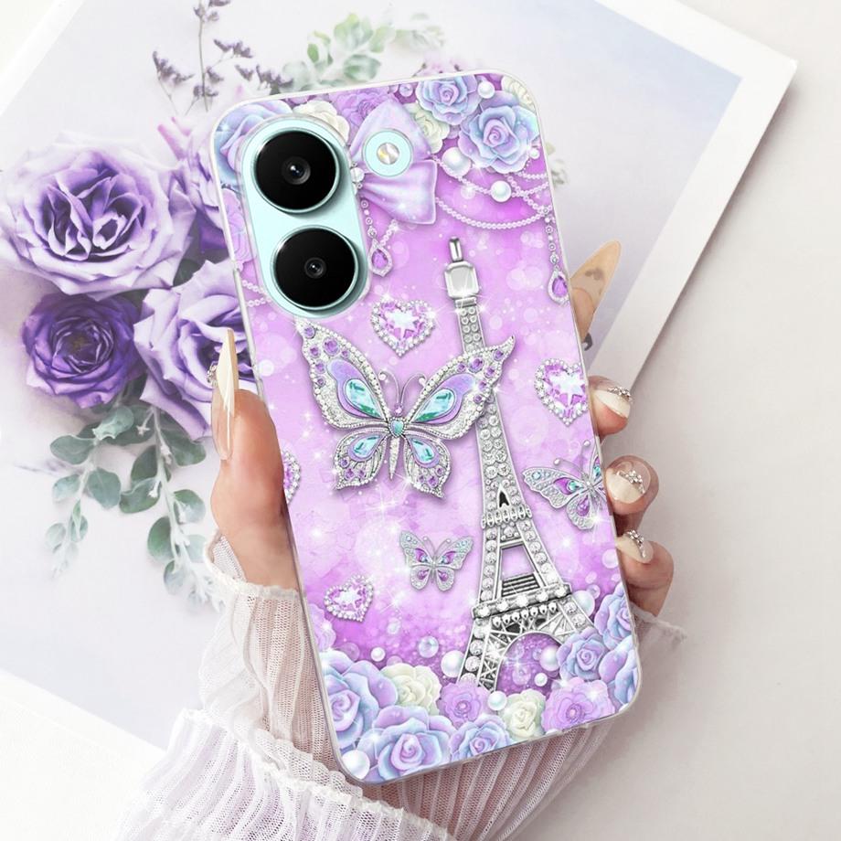 For Xiaomi Poco X8 Pro Max Phone Case Soft Silicone Cover Butterfly Dragon Cat Floral Bumper On Xiaomi Redmi Turbo 5 Max Funda