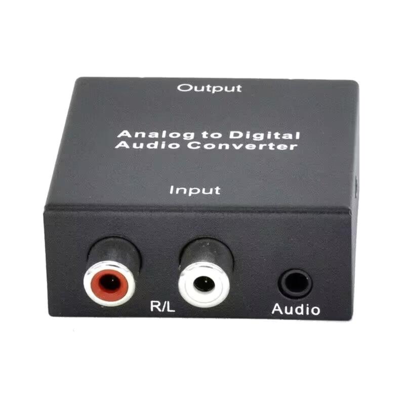 Digital to Analog Audio Converter Optical Fiber Coaxial Signal to Analog Spdif Stereo- 3.5MM RCA- Amplifier Decoder-