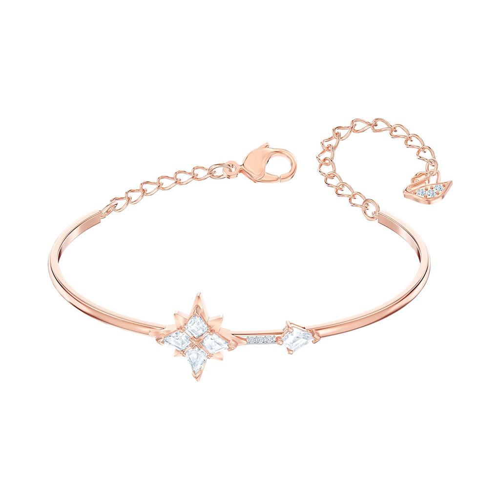 Swarovski Symbolica Artificial Crystal Bangles Womens Rose Gold
