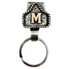 Western Cowboy Letter Keychain, Vintage Handmade Letter  Initial Keychain Clip, Personality Metal Key Chain For Belt