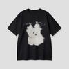 Cute Cat Graphic T Shirt Funny Hidden Cat Pocket Design Short-sleeved Casual Fashion Versatile Top for Women Aesthetic Clothes