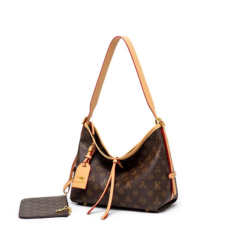 Damen 2025 Retro Floral Tragetasche - High-End, Mode Schulterhandtasche mit großer Kapazität