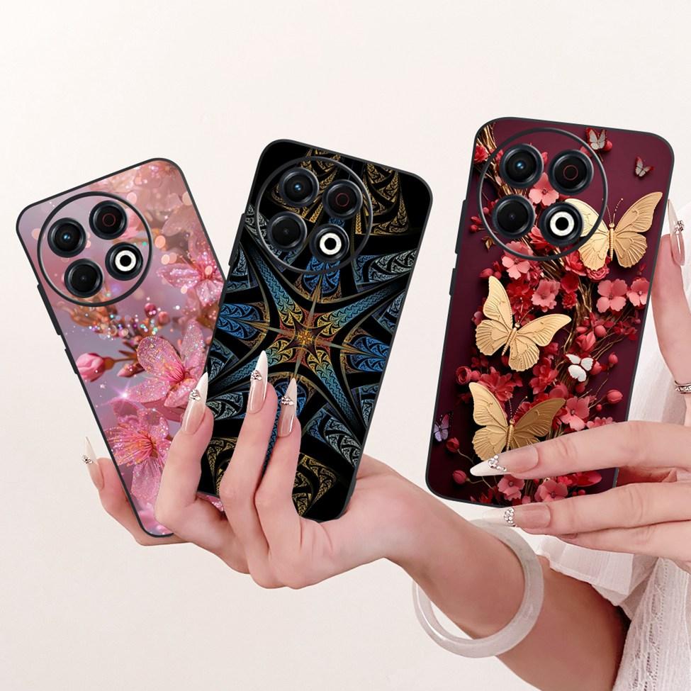 Phone Case For Tecno Spark 30 Pro 4G Cover KL7 Luxury Fashion Cute Cat Funny Painted Bumper For Tecno Spark 30 Pro 4G Casing