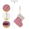 Set of 10 Knitted Christmas Socks Large Capacity Stocking Handmade Present Bag Hanging Ornament for Family Celebration
