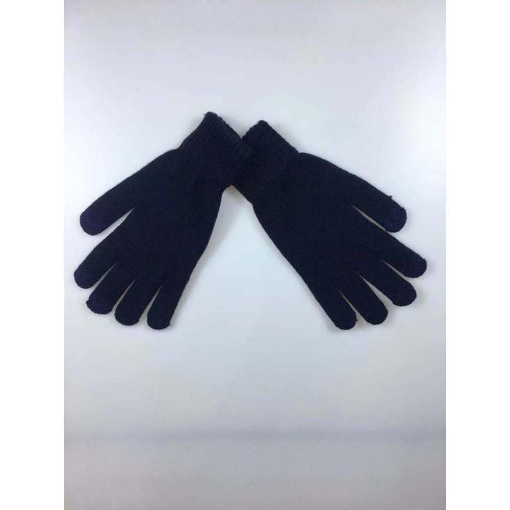 Adult Imitation Cashmere Monochrome Thermal Touch Screen Knitted Gloves Men's Thickened Outdoor Riding Winter Models