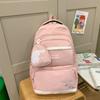 Women Cartoon Backpack Student School Bag Large Capacity Backpack with Coin Purse