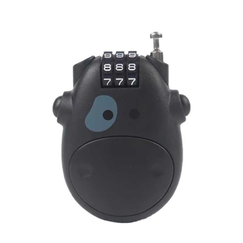 Universal Electric Vehicle Helmet Lock with Key Hook for Motorcycle Safety