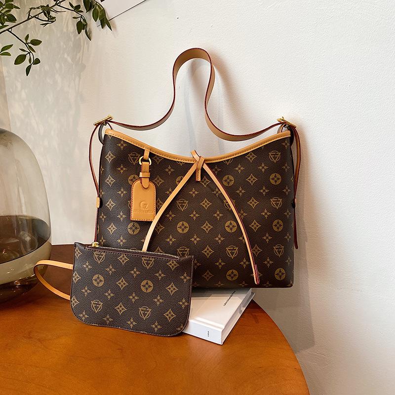 Retro dámska nová módna trendy taška tote pre matku a dieťa s veľkou kapacitou cez rameno/messenger