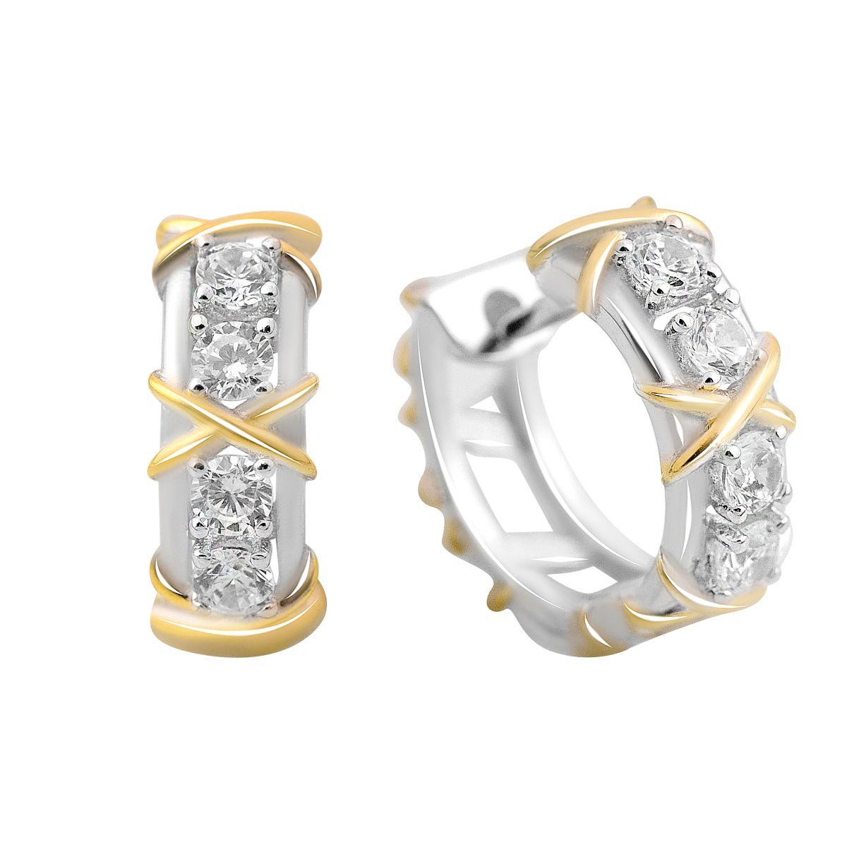 

Silver earrings with cubic zirkonia (2176343)