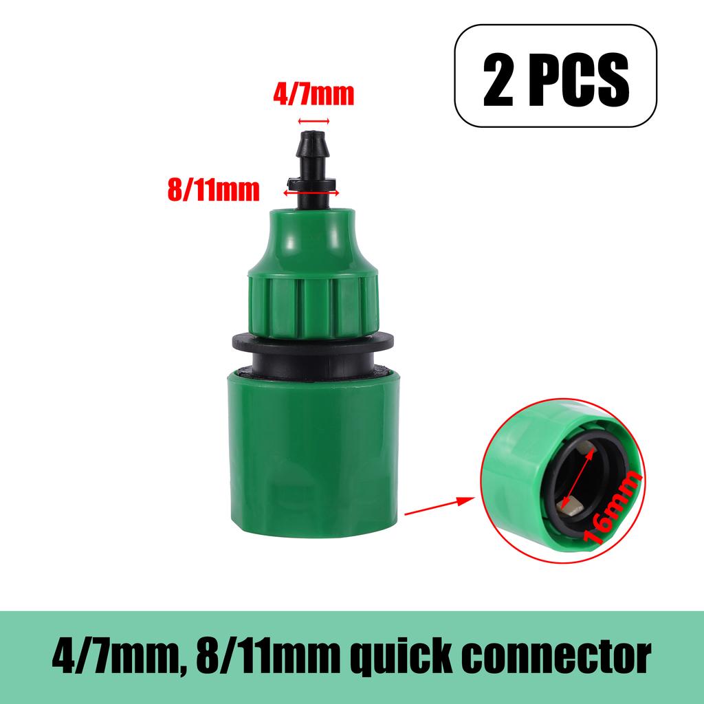 4/7mm8/11mm Garden Hose Connector 16mm Quick Connector Hose Adapter Garden Irrigation Hose Watering Accessories