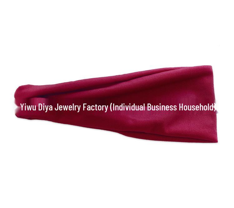 Unisex Sports Headband: Sweat-Absorbing Yoga Hair Band for Running